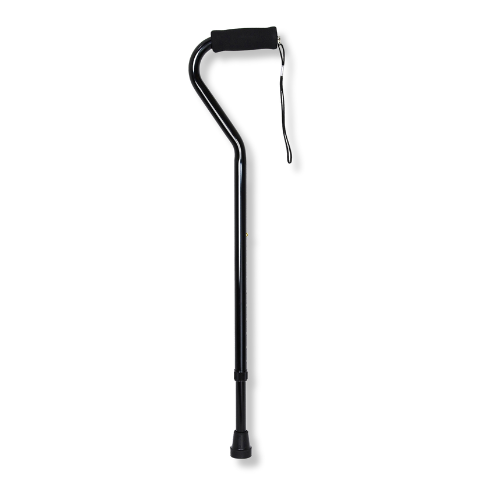 Durable Aluminum Single Tip Cane – Comfortable Grip Walking Aid