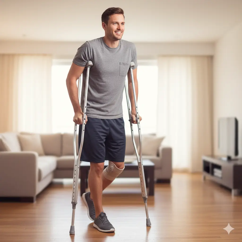 Drive Medical Aluminum Crutch, Tall Adult, 5'10 - 6'6